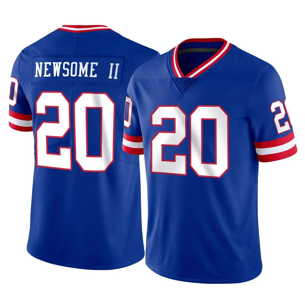 Jdoa NY.Giants #20 Greg Newsome II Player Royal Classic Vapor Home Game Stitched Jerseys