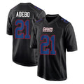 Jdoa NY.Giants #21 Paulson Adebo Player Carbon Fashion Limited Home Game Stitched Jerseys