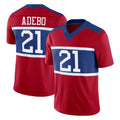 Jdoa NY.Giants #21 Paulson Adebo Player Red Century Vapor F.U.S.E. Home Game Stitched Jerseys