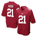 Jdoa NY.Giants #21 Paulson Adebo Player Red Home Game Stitched Jerseys
