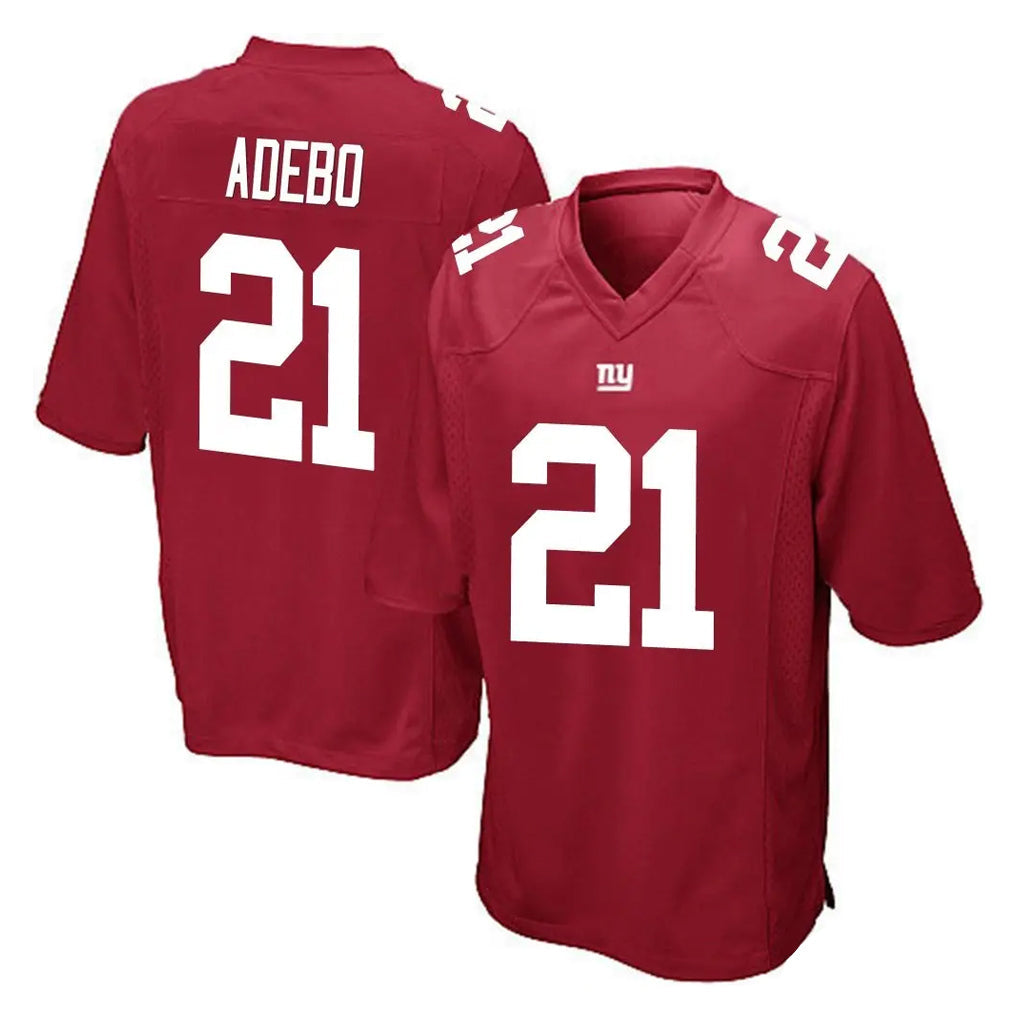 Jdoa NY.Giants #21 Paulson Adebo Player Red Home Game Stitched Jerseys