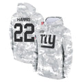 Jdoa NY.Giants #22 Najee Harris Player Arctic Camo Salute to Service Pullover Hoodies Limited Game Stitched Jerseys