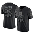 Jdoa NY.Giants #22 Najee Harris Player Black Limited Reflective Home Game Stitched Jerseys