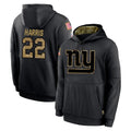 Jdoa NY.Giants #22 Najee Harris Player Black Salute to Service Hoodies Limited Game Stitched Jerseys