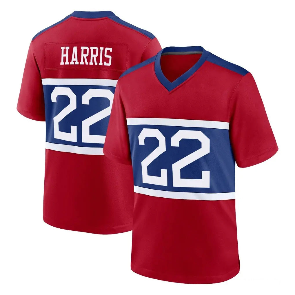 Jdoa NY.Giants #22 Najee Harris Player Red Century Home Game Stitched Jerseys
