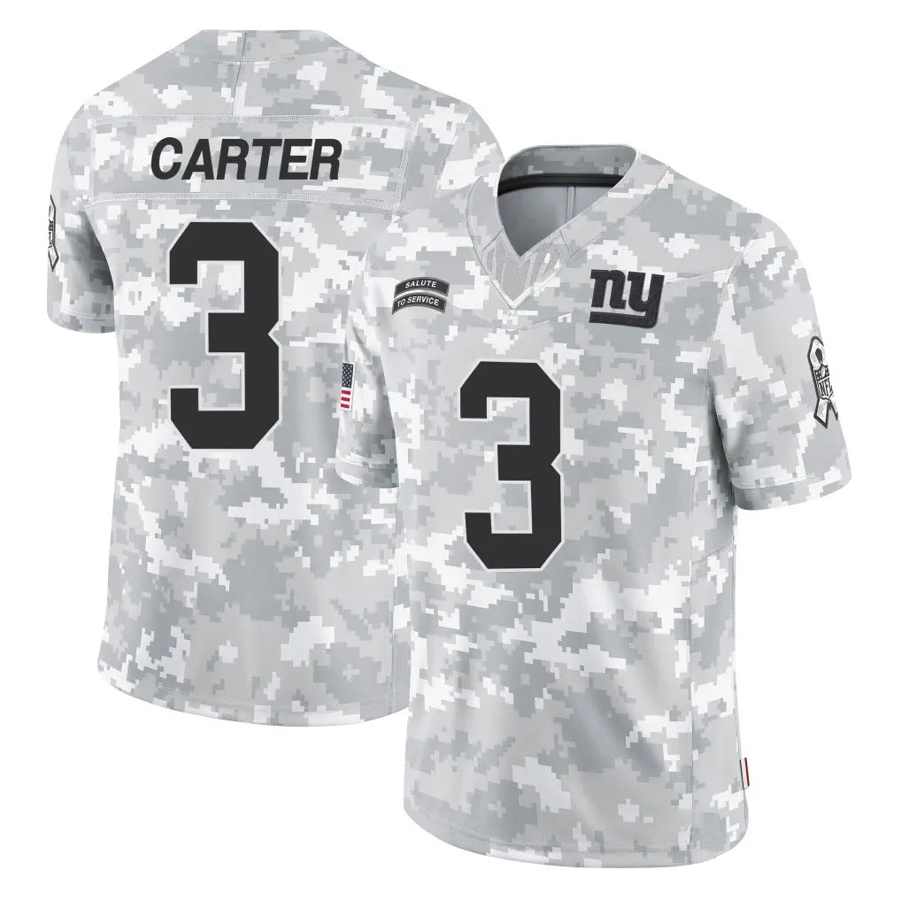 Jdoa NY.Giants #3 Abdul Carter Player Arctic Camo Salute To Service Limited Game Stitched Jerseys