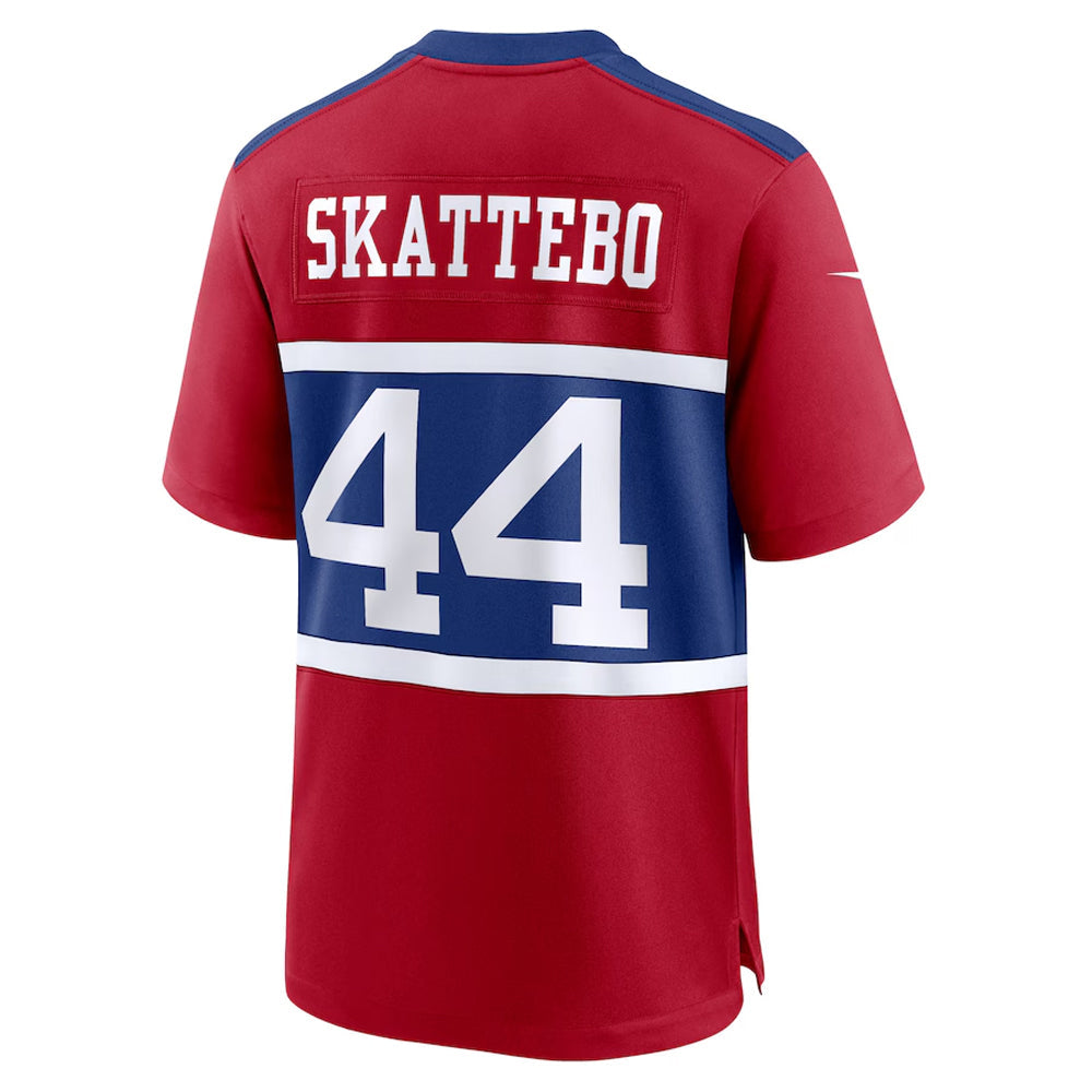 Jdoa NY.Giants #44 Cam Skattebo Player Century Red Home Game Stitched Jerseys