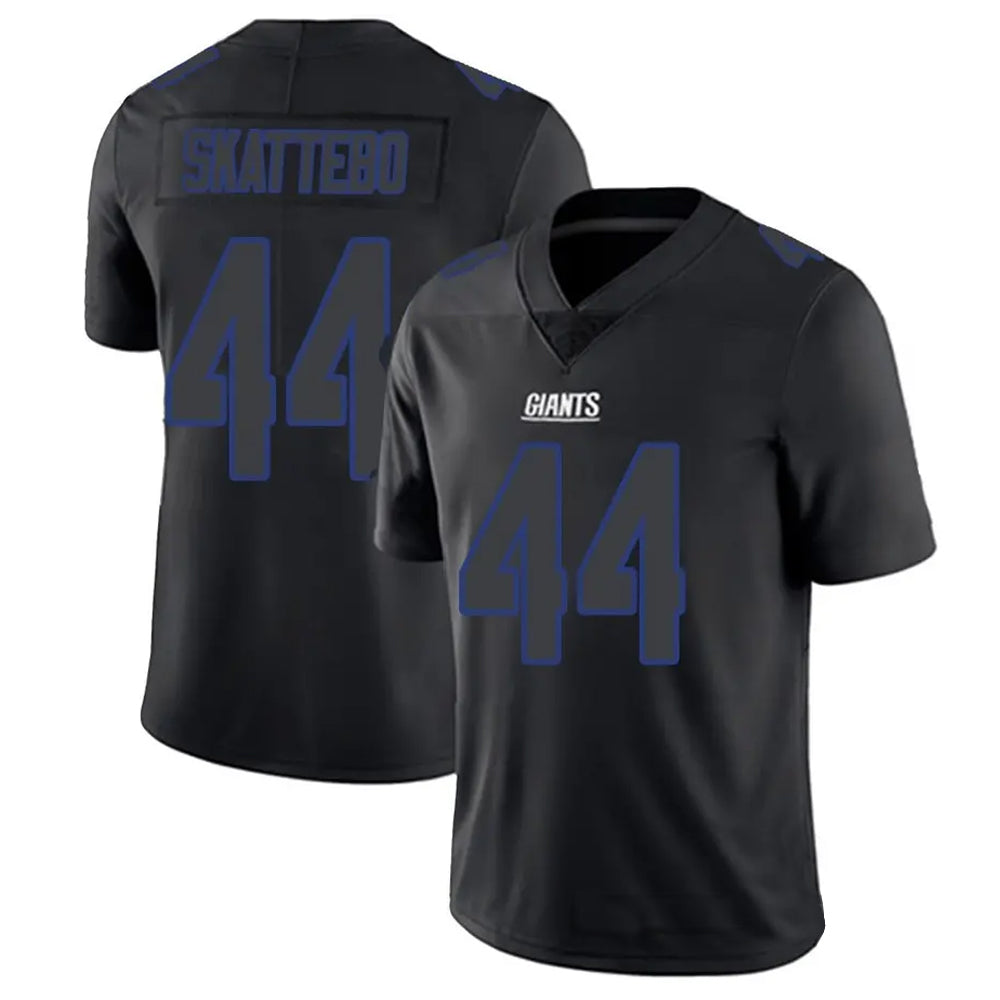 Jdoa NY.Giants #44 Cam Skattebo Player Limited Black Impact Stitched Jerseys