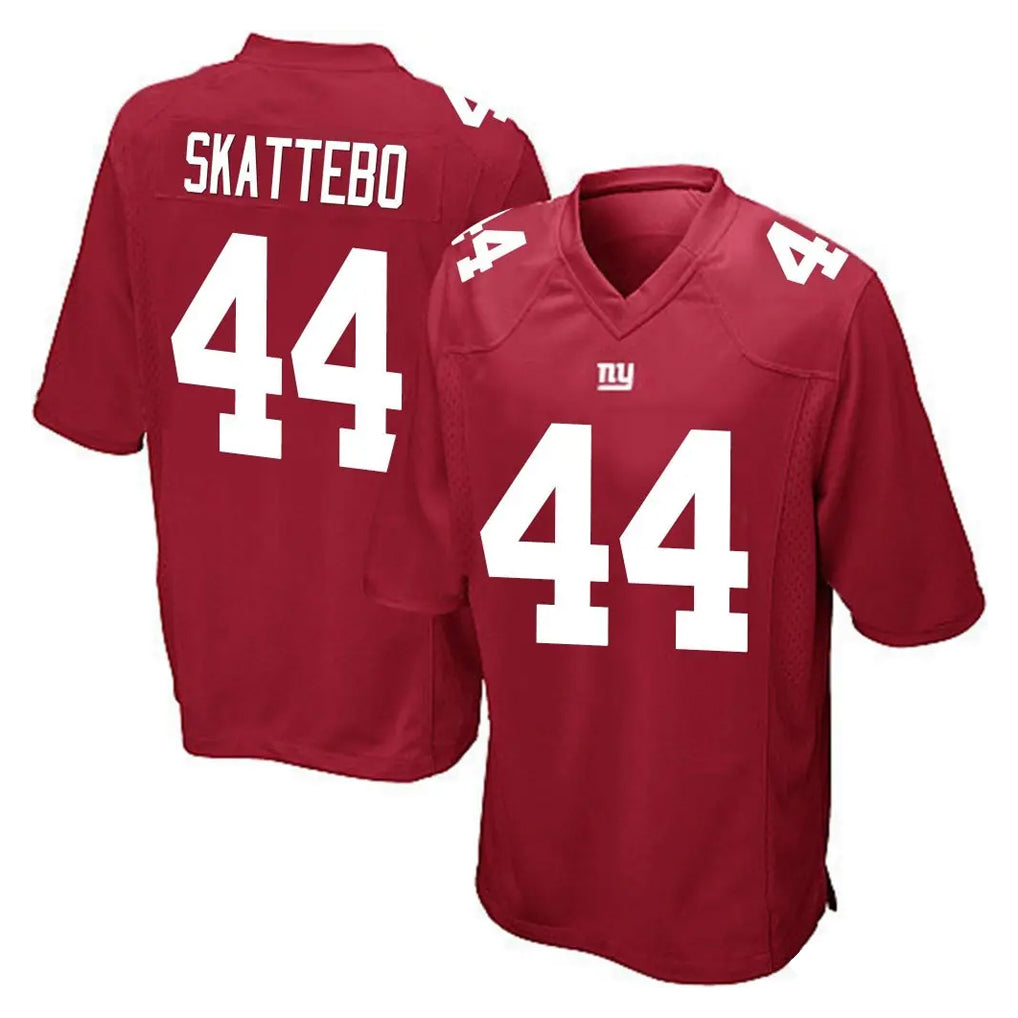 Jdoa NY.Giants #44 Cam Skattebo Player Red Home Game Stitched Jerseys