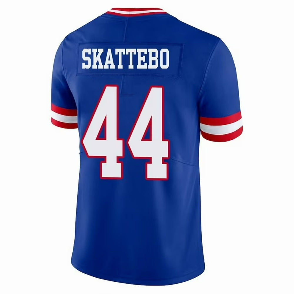 Jdoa NY.Giants #44 Cam Skattebo Player Royal Throwback Vapor Limited Football Jerseys