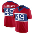 Jdoa NY.Giants #49 Tremaine Edmunds Player Red Century Vapor F.U.S.E. Home Game Stitched Jerseys