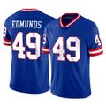 Jdoa NY.Giants #49 Tremaine Edmunds Player Royal Classic Vapor Home Game Stitched Jerseys