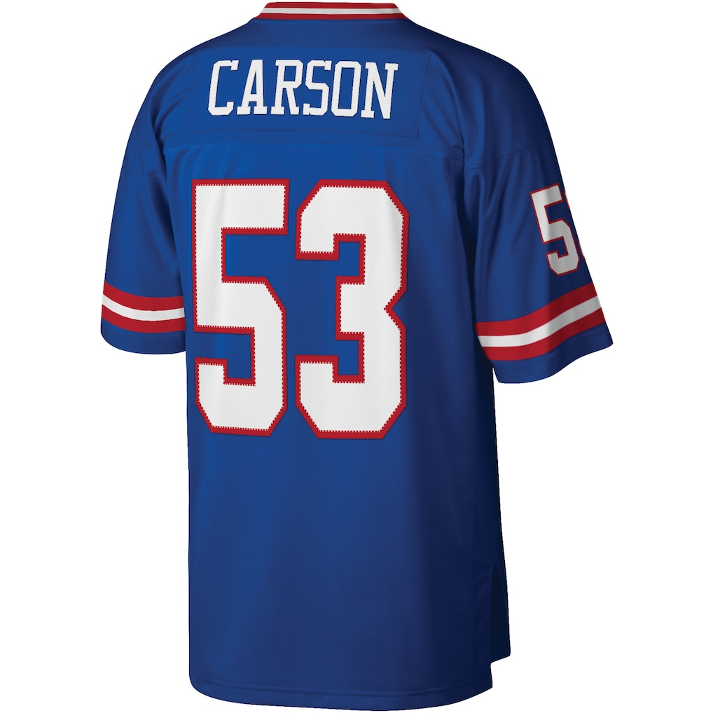 Jdoa NY.Giants #53 Harry Carson Mitchell & Ness Royal Legacy Replica Jersey