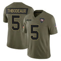 Jdoa NY.Giants #5 Kayvon Thibodeaux Player Olive 2025 Salute To Service Limited Stitched Jerseys