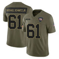Jdoa NY.Giants #61 John Michael Schmitz Jr. Player Olive 2025 Salute To Service Limited Stitched Jerseys