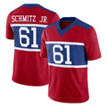 Jdoa NY.Giants #61 John Michael Schmitz Jr. Player Red Century Vapor F.U.S.E. Home Game Stitched Jerseys
