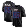 Jdoa NY.Giants #65 Francis Mauigoa Player Carbon Fashion Limited Home Game Stitched Jerseys