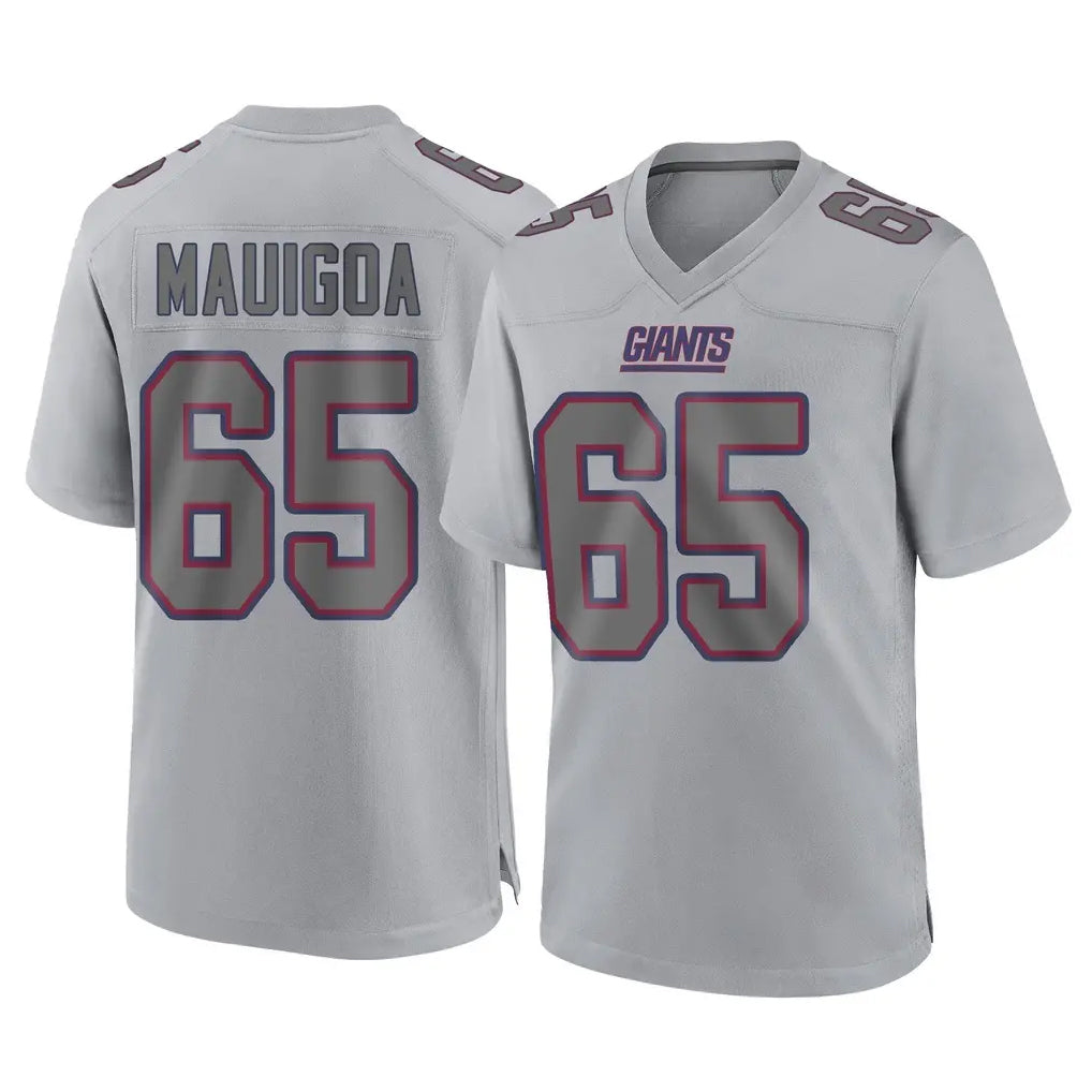 Jdoa NY.Giants #65 Francis Mauigoa Player Gray Atmosphere Fashion Limited Game Stitched Jerseys