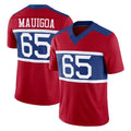 Jdoa NY.Giants #65 Francis Mauigoa Player Red Century Vapor F.U.S.E. Home Game Stitched Jerseys