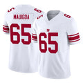 Jdoa NY.Giants #65 Francis Mauigoa Player White Limited Vapor F.U.S.E. Home Game Stitched Jerseys