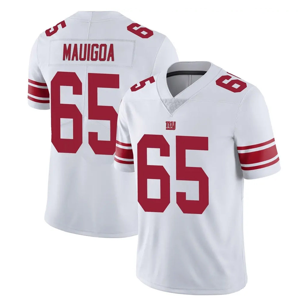 Jdoa NY.Giants #65 Francis Mauigoa Player White Limited Vapor Untouchable Home Game Stitched Jerseys
