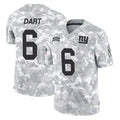 Jdoa NY.Giants #6 Jaxson Dart Player Arctic Camo Salute To Service Limited Game Stitched Jerseys