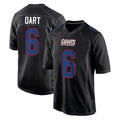 Jdoa NY.Giants #6 Jaxson Dart Player Carbon Fashion Limited Home Game Stitched Jerseys