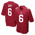 Jdoa NY.Giants #6 Jaxson Dart Player Red Home Game Stitched Jerseys