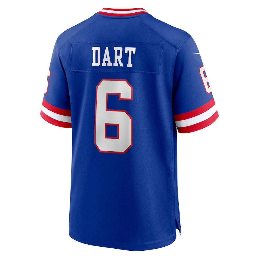 Jdoa NY.Giants #6 Jaxson Dart Player Royal Alternate Classic Game Stitched Jerseys