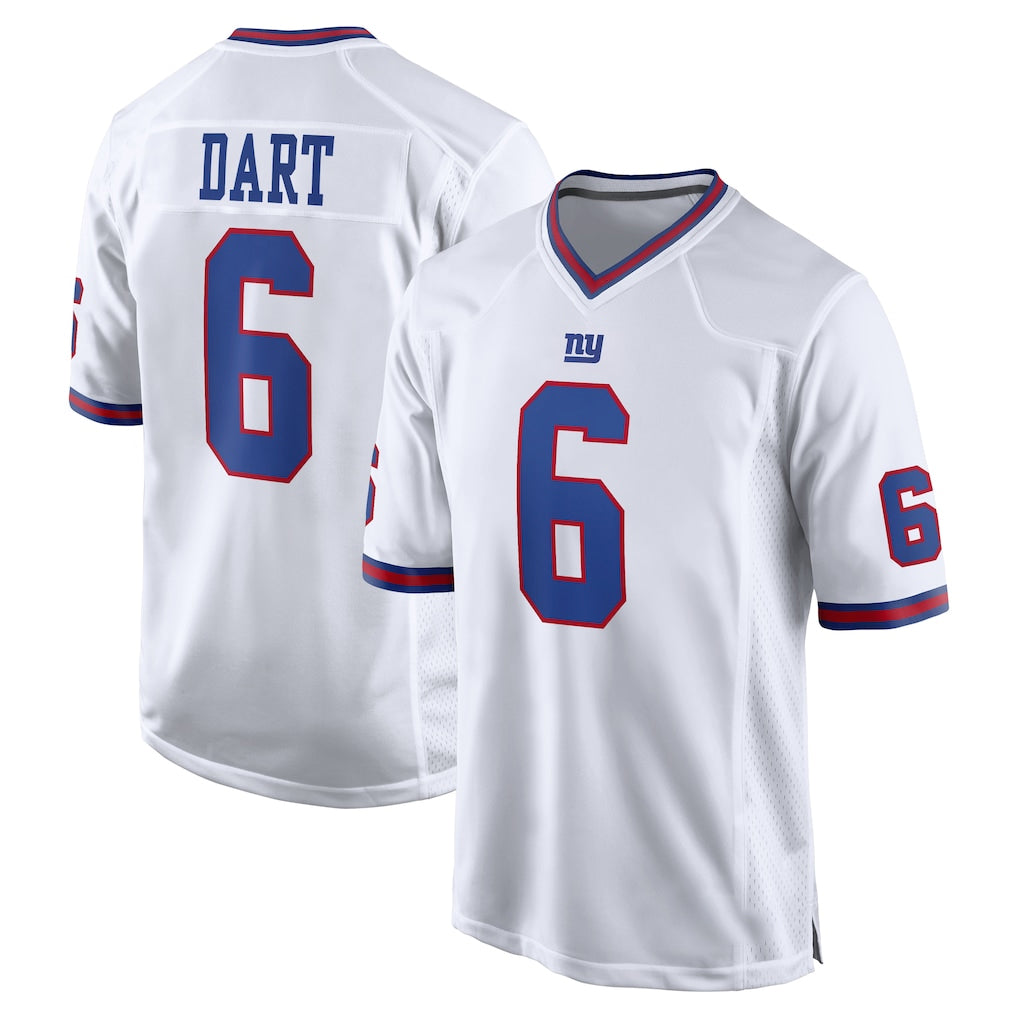Jdoa NY.Giants #6 Jaxson Dart Player White Game Home Stitched Jerseys