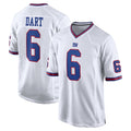 Jdoa NY.Giants #6 Jaxson Dart Player White Game Home Stitched Jerseys