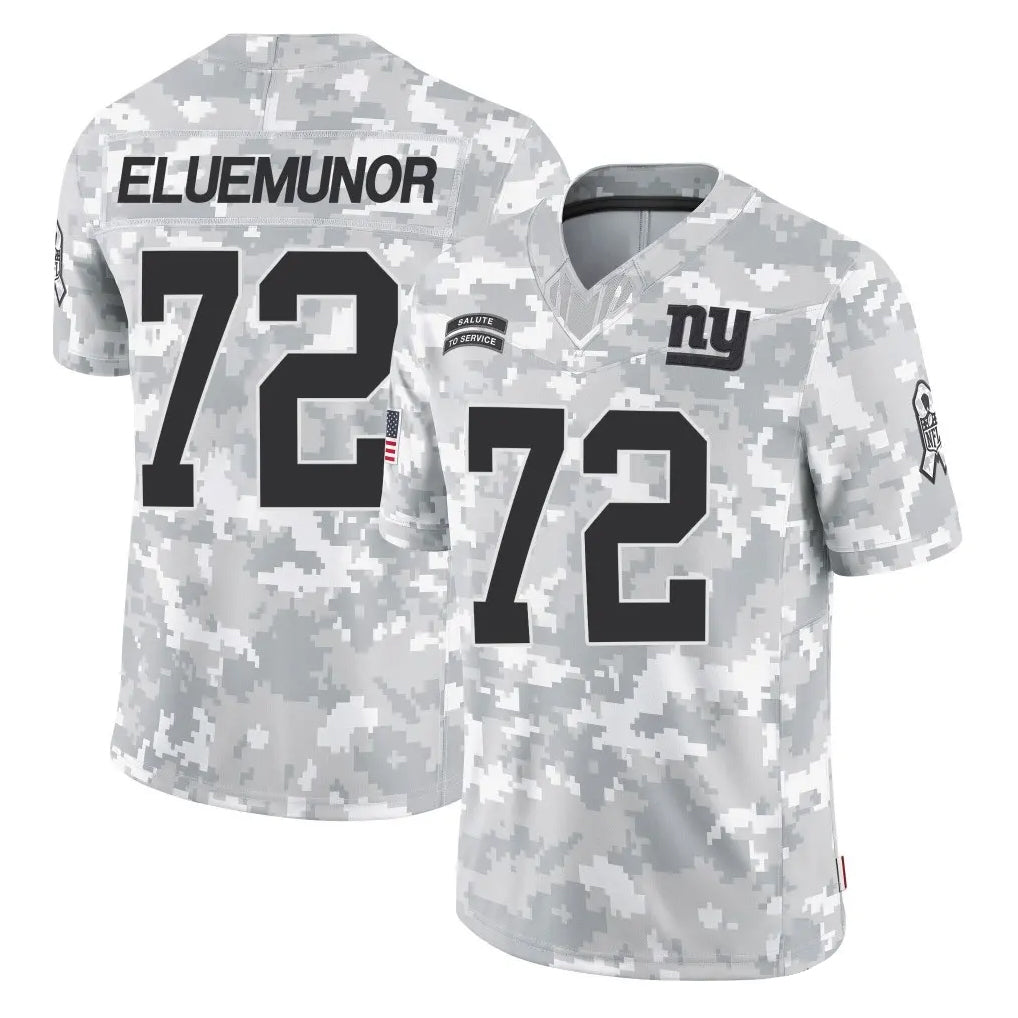 Jdoa NY.Giants #72 Jermaine Eluemunor Player Arctic Camo Salute To Service Limited Game Stitched Jerseys