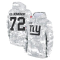 Jdoa NY.Giants #72 Jermaine Eluemunor Player Arctic Camo Salute to Service Pullover Hoodies Limited Game Stitched Jerseys