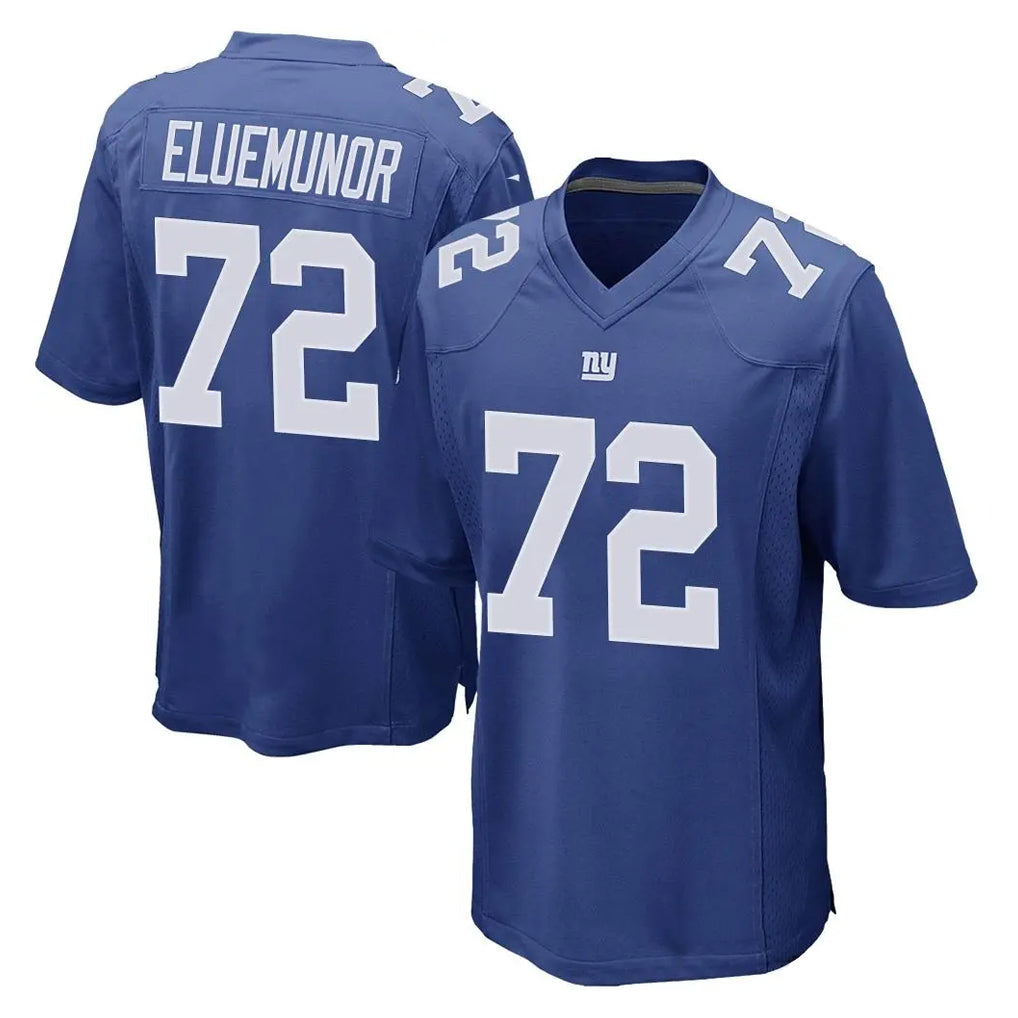 Jdoa NY.Giants #72 Jermaine Eluemunor Player Royal Home Game Stitched Jerseys