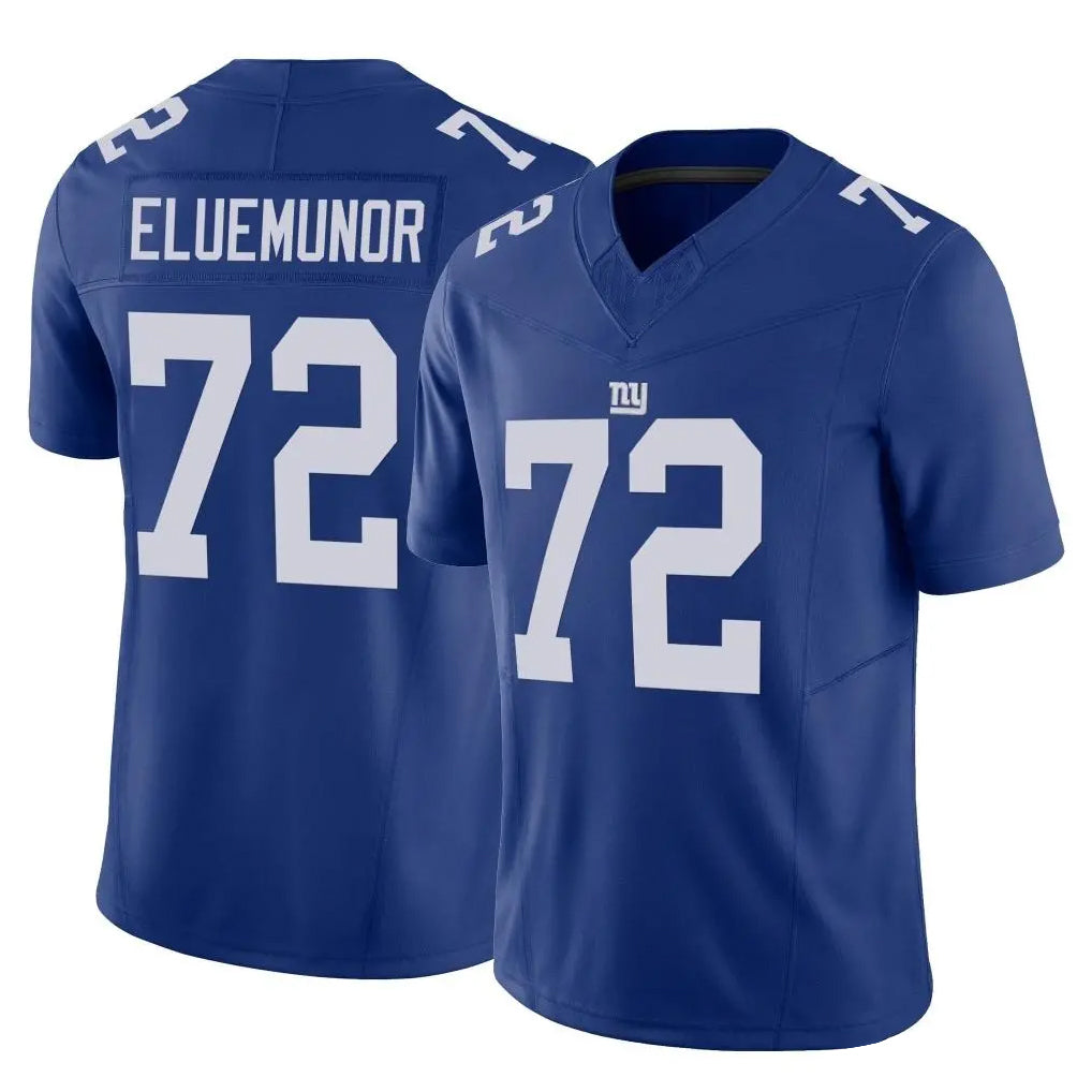 Jdoa NY.Giants #72 Jermaine Eluemunor Player Royal Limited Vapor F.U.S.E. Home Game Stitched Jerseys
