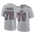 Jdoa NY.Giants #78 Andrew Thomas Player Gray Atmosphere Fashion Limited Game Stitched Jerseys