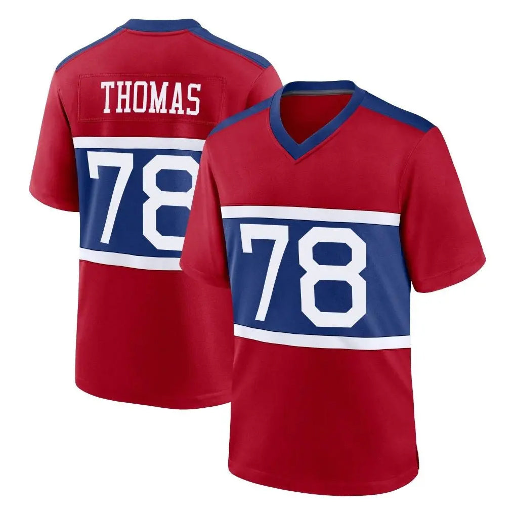 Jdoa NY.Giants #78 Andrew Thomas Player Red Century Home Game Stitched Jerseys
