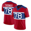 Jdoa NY.Giants #78 Andrew Thomas Player Red Century Vapor F.U.S.E. Home Game Stitched Jerseys