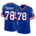 Jdoa NY.Giants #78 Andrew Thomas Player Royal Classic Home Game Stitched Jerseys