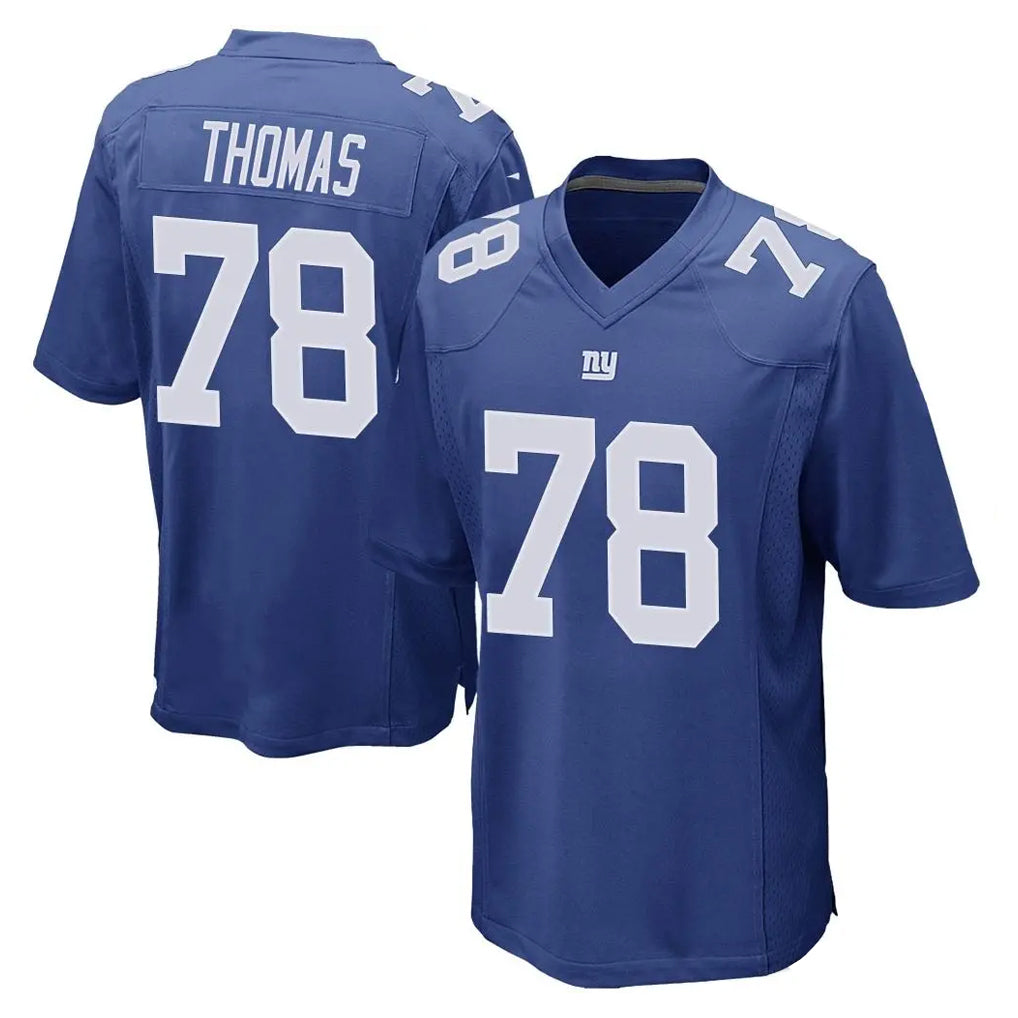 Jdoa NY.Giants #78 Andrew Thomas Player Royal Home Game Stitched Jerseys