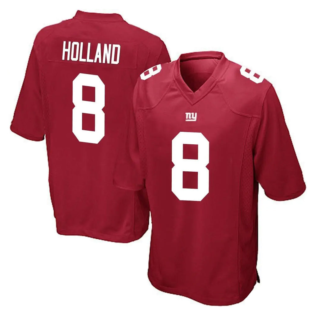 Jdoa NY.Giants #8 Jevon Holland Player Red Home Game Stitched Jerseys