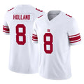 Jdoa NY.Giants #8 Jevon Holland Player White Limited Vapor F.U.S.E. Home Game Stitched Jerseys