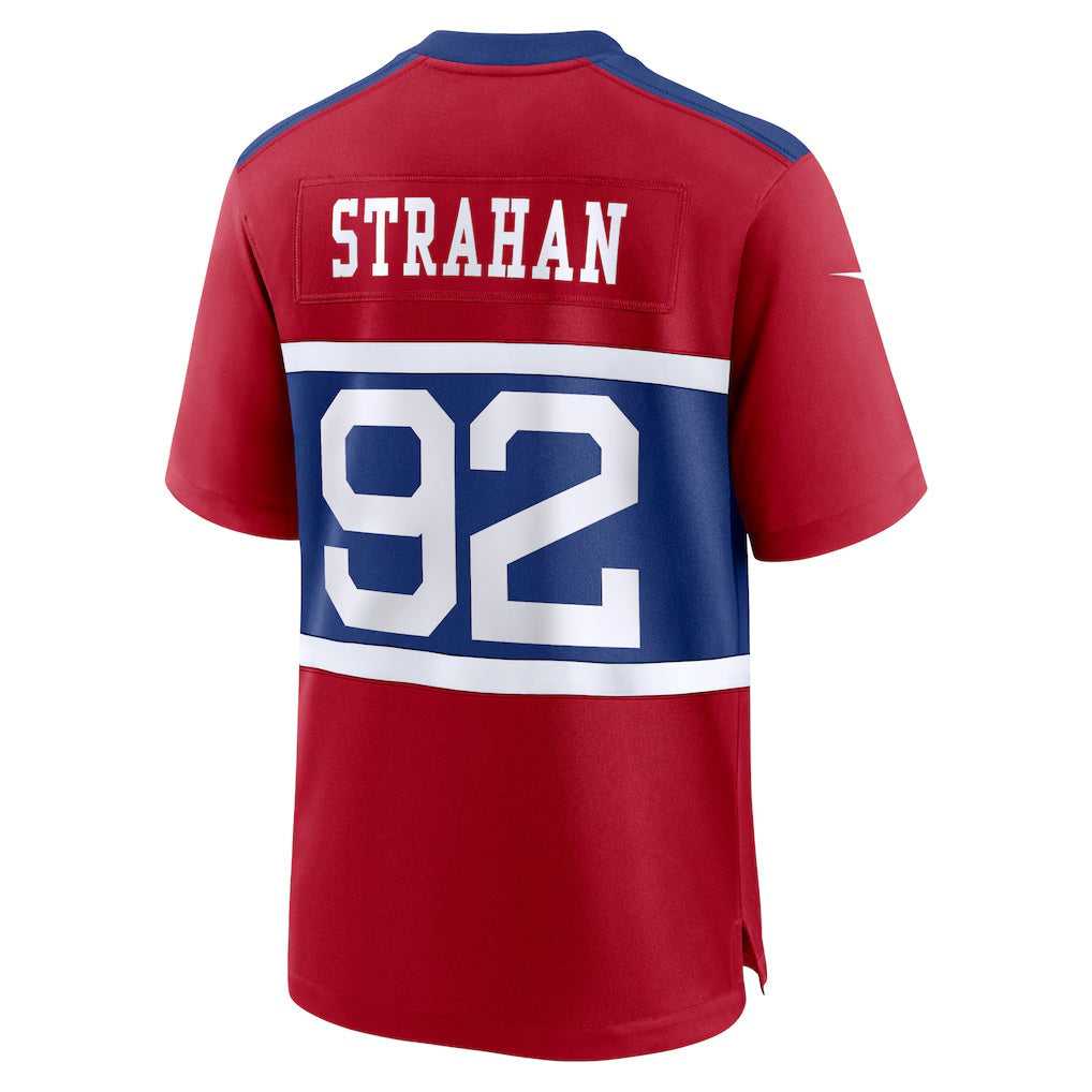 Jdoa NY.Giants #92 Michael Strahan Century Red Alternate Retired Player Game Stitched Jerseys