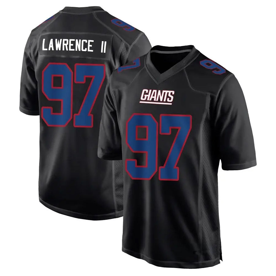 Jdoa NY.Giants #97 Dexter Lawrence II Player Black Carbon Fashion Stitched Jerseys