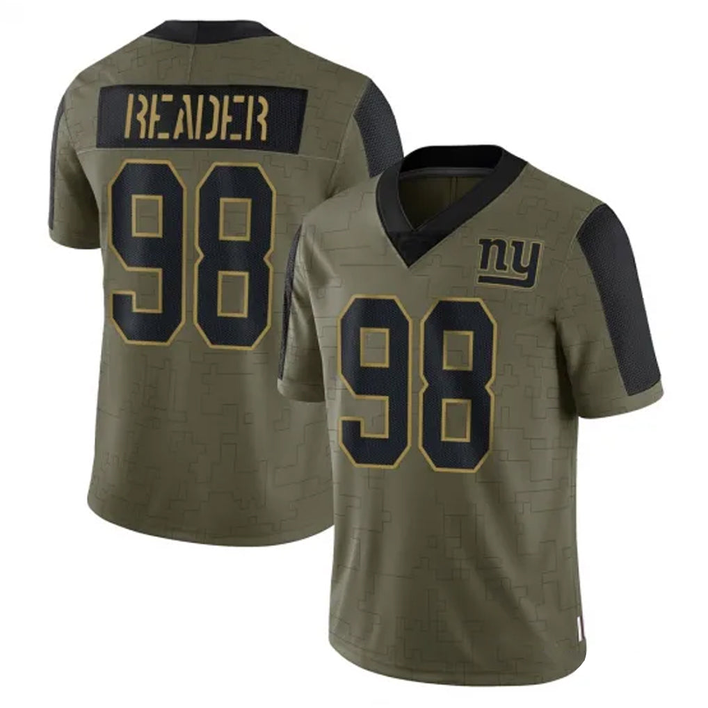 Jdoa NY.Giants #98 DJ Reader Player Olive Salute To Service Limited Game Stitched Jerseys