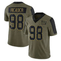 Jdoa NY.Giants #98 DJ Reader Player Olive Salute To Service Limited Game Stitched Jerseys