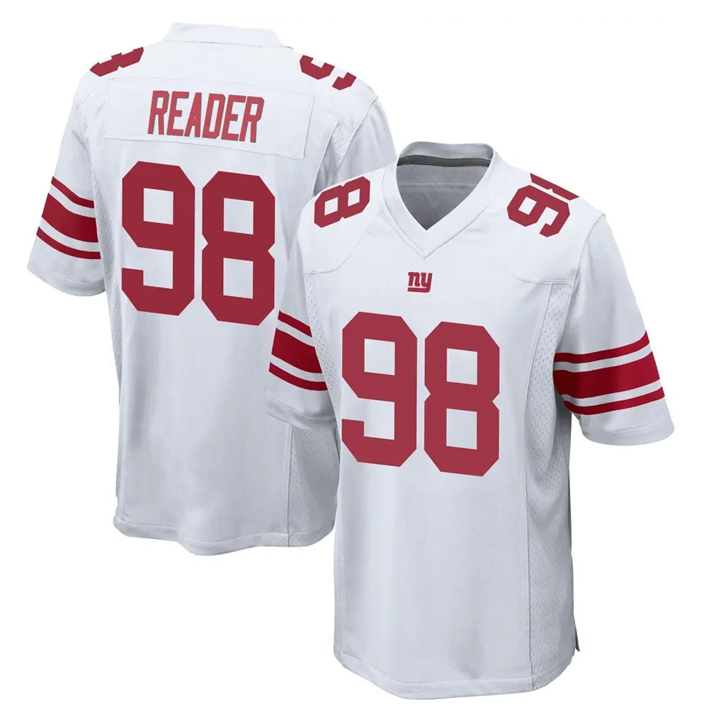 Jdoa NY.Giants #98 DJ Reader Player White Home Game Stitched Jerseys