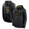 Jdoa NY.Giants #9 Lsaiah Likely Player Black Salute to Service Hoodies Limited Game Stitched Jerseys