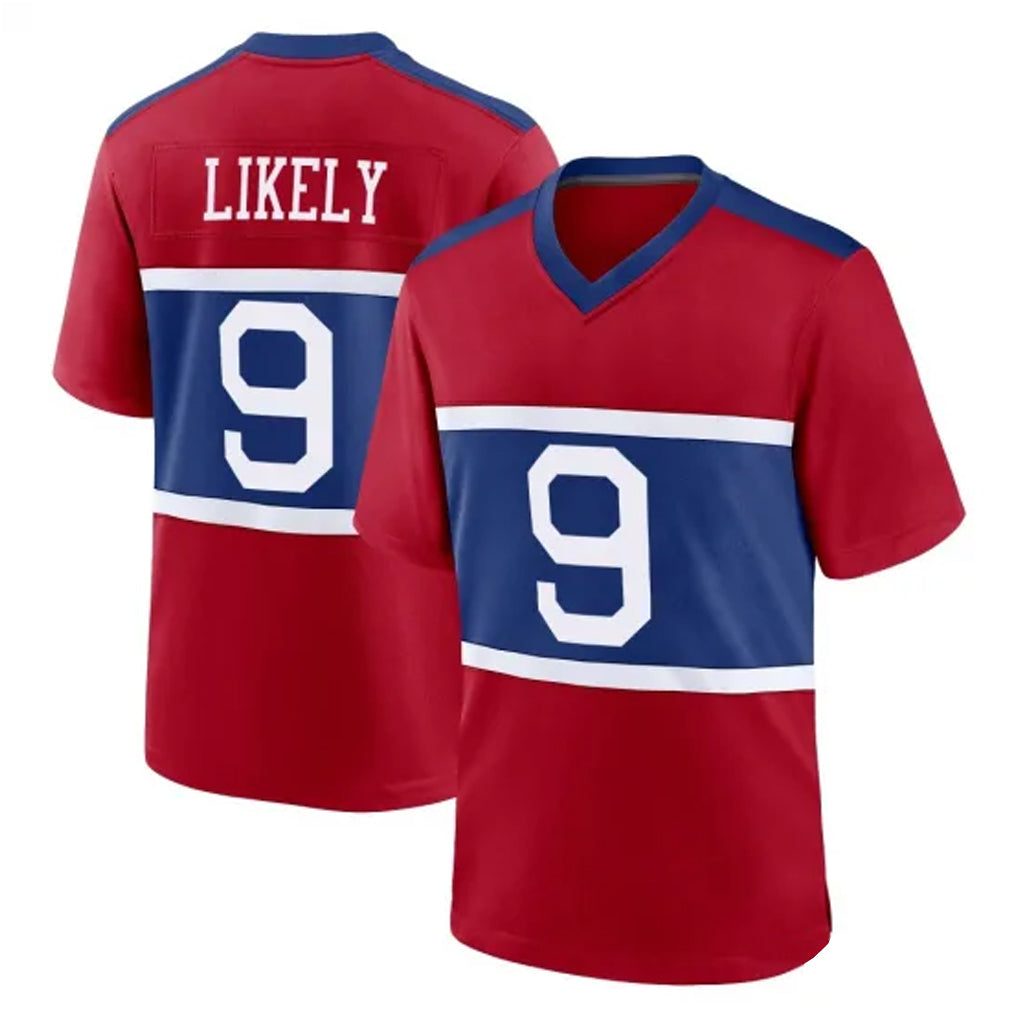 Jdoa NY.Giants #9 Lsaiah Likely Player Red Century Home Game Stitched Jerseys