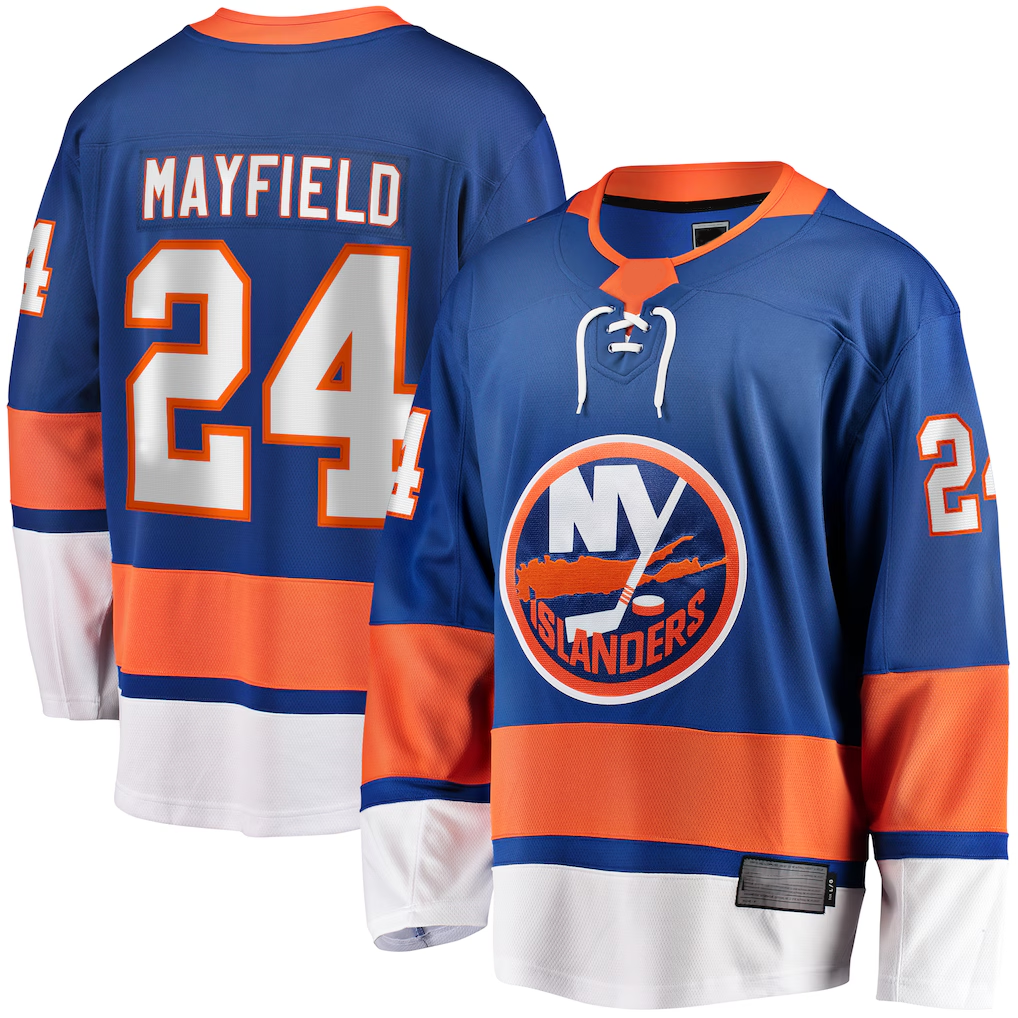 Jdoa NY.Islanders #24 Scott Mayfield Royal Breakaway Jerseys